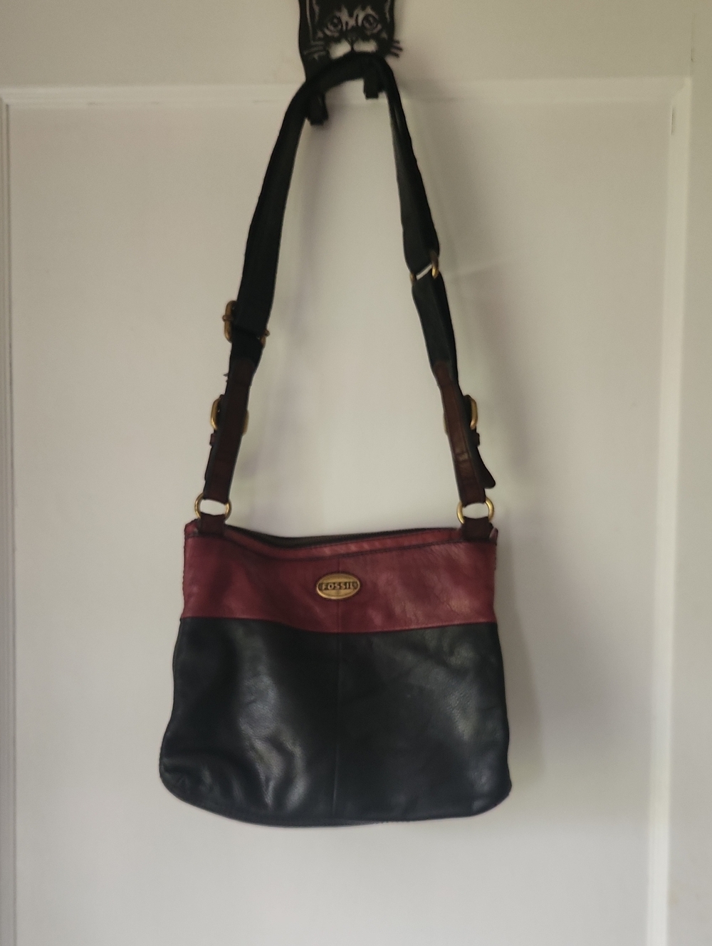 Vintage Leather Fossil Bag